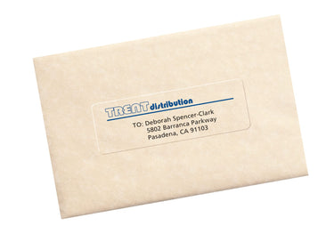 Avery Printable Address Labels with Sure Feed, Matte Clear, 1-1/3